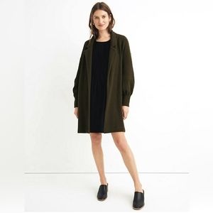 Madewell Women’s Long Knit Relaxed Oversized Cardigan Coat Shacket Olive XXS 00